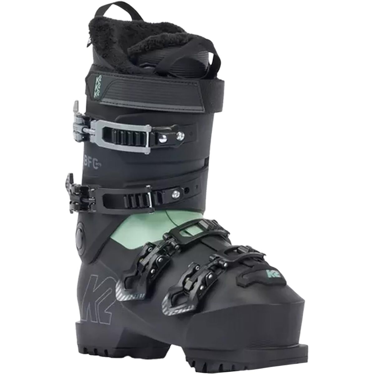 K2 BFC 75 women's ski boot, a wide high-volume beginner boot with a 103mm last and hands-free entry